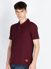 Mens Solid Polo Collar T-Shirt